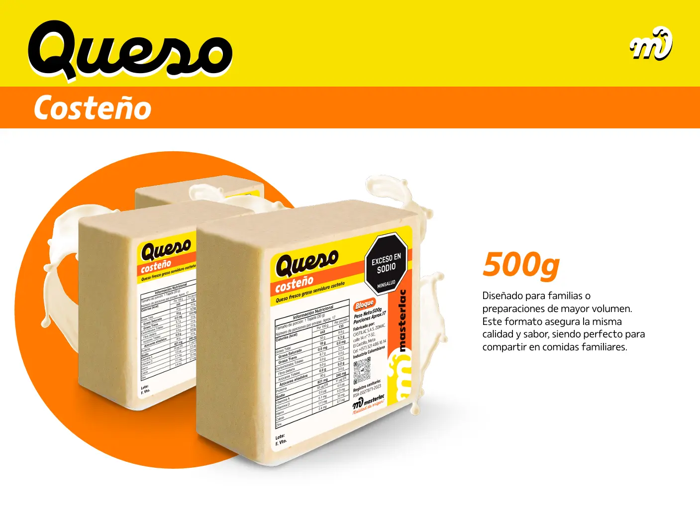 Queso costeño 250gr