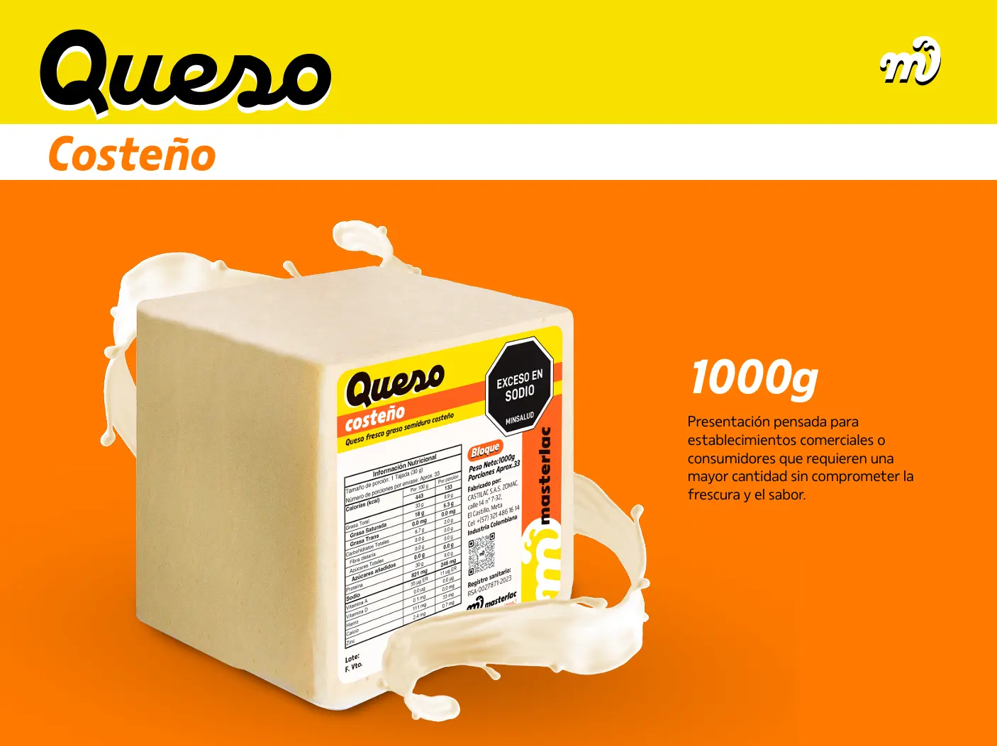 Queso costeño 250gr