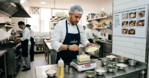 Chef en cocina